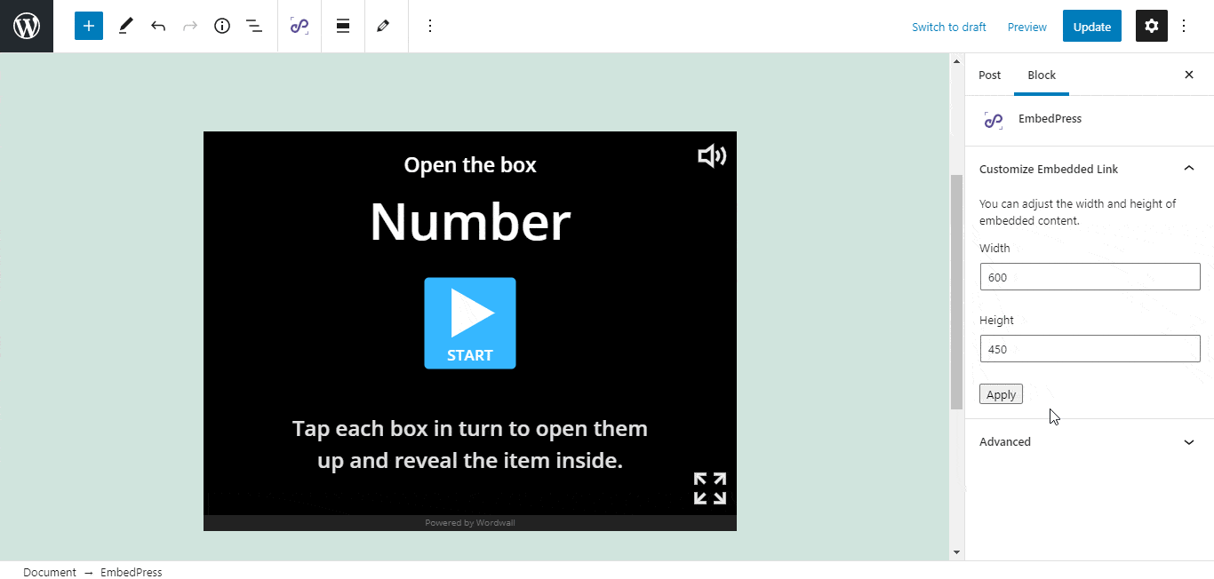 How To Embed WordWall Lessons In WordPress 5 embed WordWall lessons